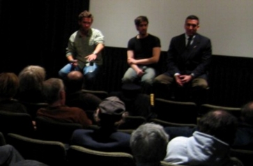 Fred Bohbot of Bunbury Films Evan Beloff of Ontic and Steven Rambam during post-screening Q&A.
